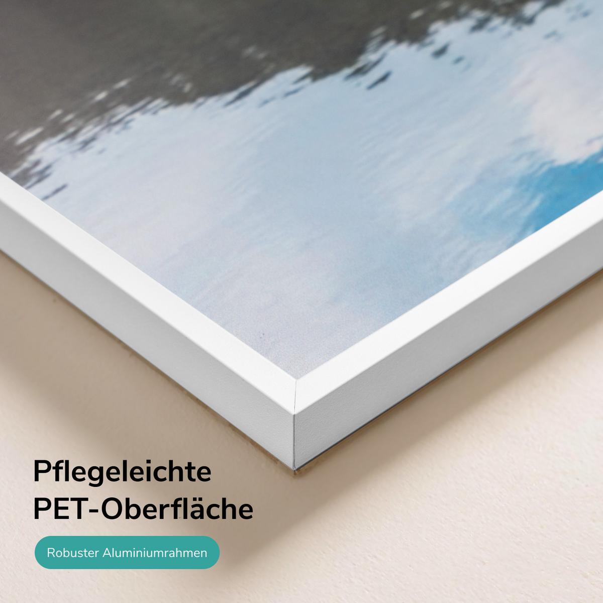 WANDKONVEKTOR Elektrisch mit modernem Landschaftsmotiv, WLAN App Steuerung, Thermostat, 119,5/59,5 cm - Weiß, Kunststoff/Metall (59.5/119.5/2cm) - EMKE