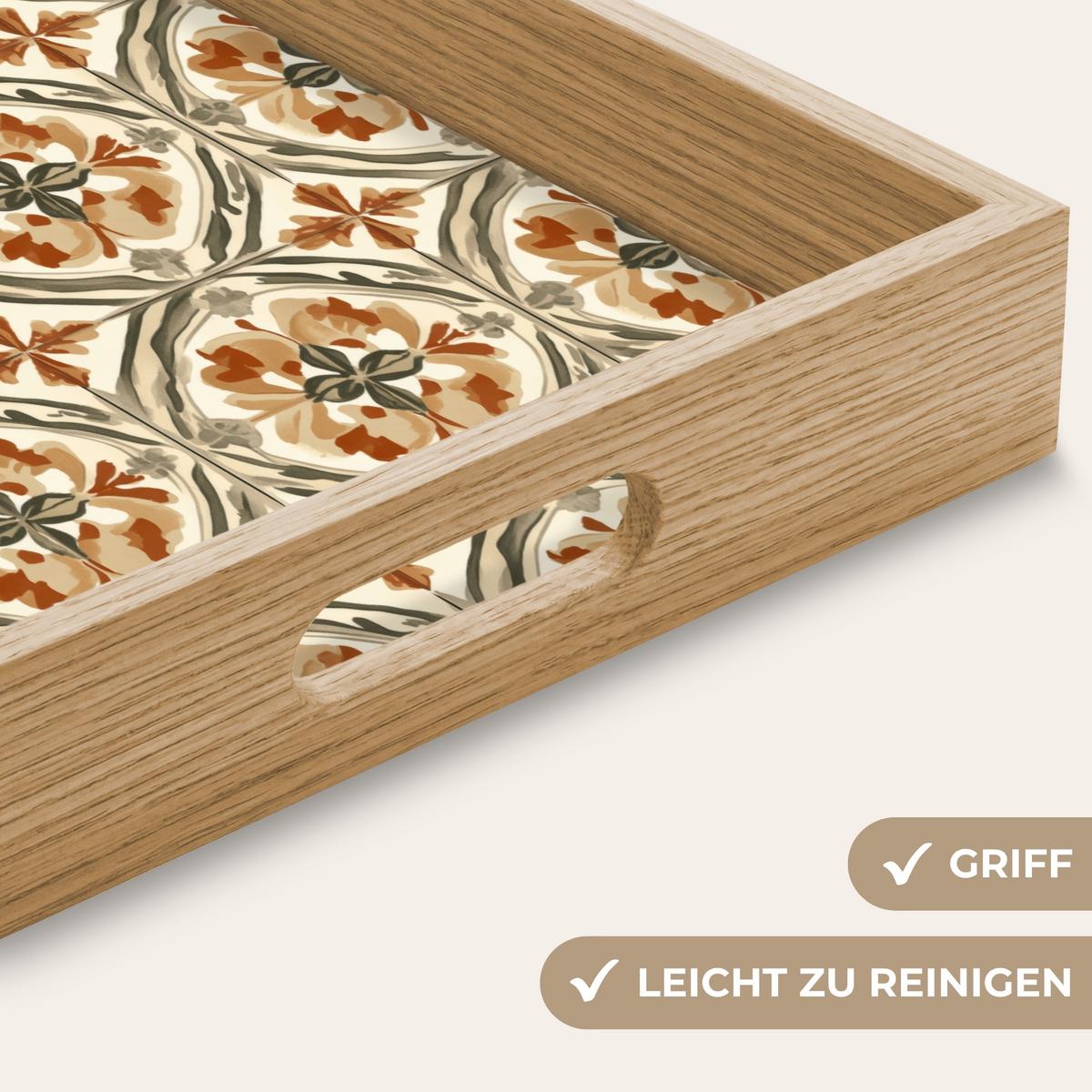 TABLETT Elegant - antik - farbenfroh 50x35 cm - Multicolor, Holz (50/5/5cm) - OnlyWow