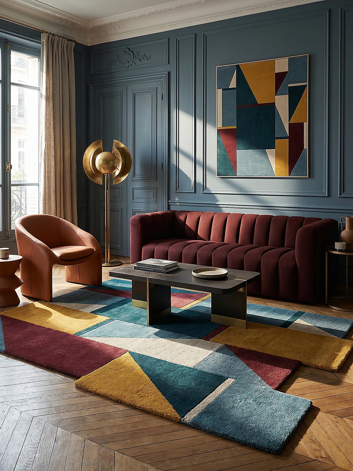 WOLLTEPPICH HALLEIN, abstrakt, Bunt, 120 x 180 cm - Multicolor, Textil (180/120cm) - KADIMA DESIGN