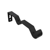TRÄGER FÜR GARDINENSTANGEN 16 mm Ø, Olymp 2-läufig, Schwarz - Schwarz, Metall (14.4/4.4/1.6cm) - INTERDECO