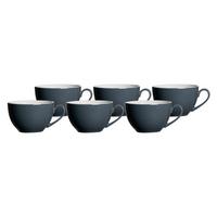KAFFEETASSEN Doppio Anthrazit 200 ml 6er Set - Anthrazit, Keramik (0.2L) - Ritzenhoff Breker