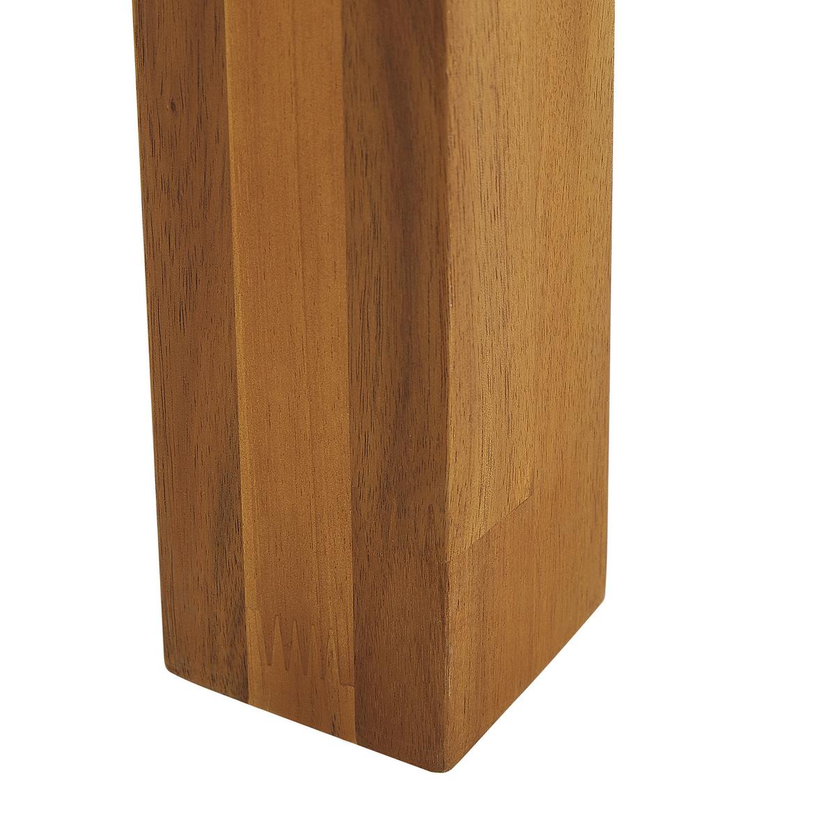 GARTENBANK Akazienholz hellbraun 160/36 cm Livorno - Hellbraun, Holz (169/46/45cm) - Beliani