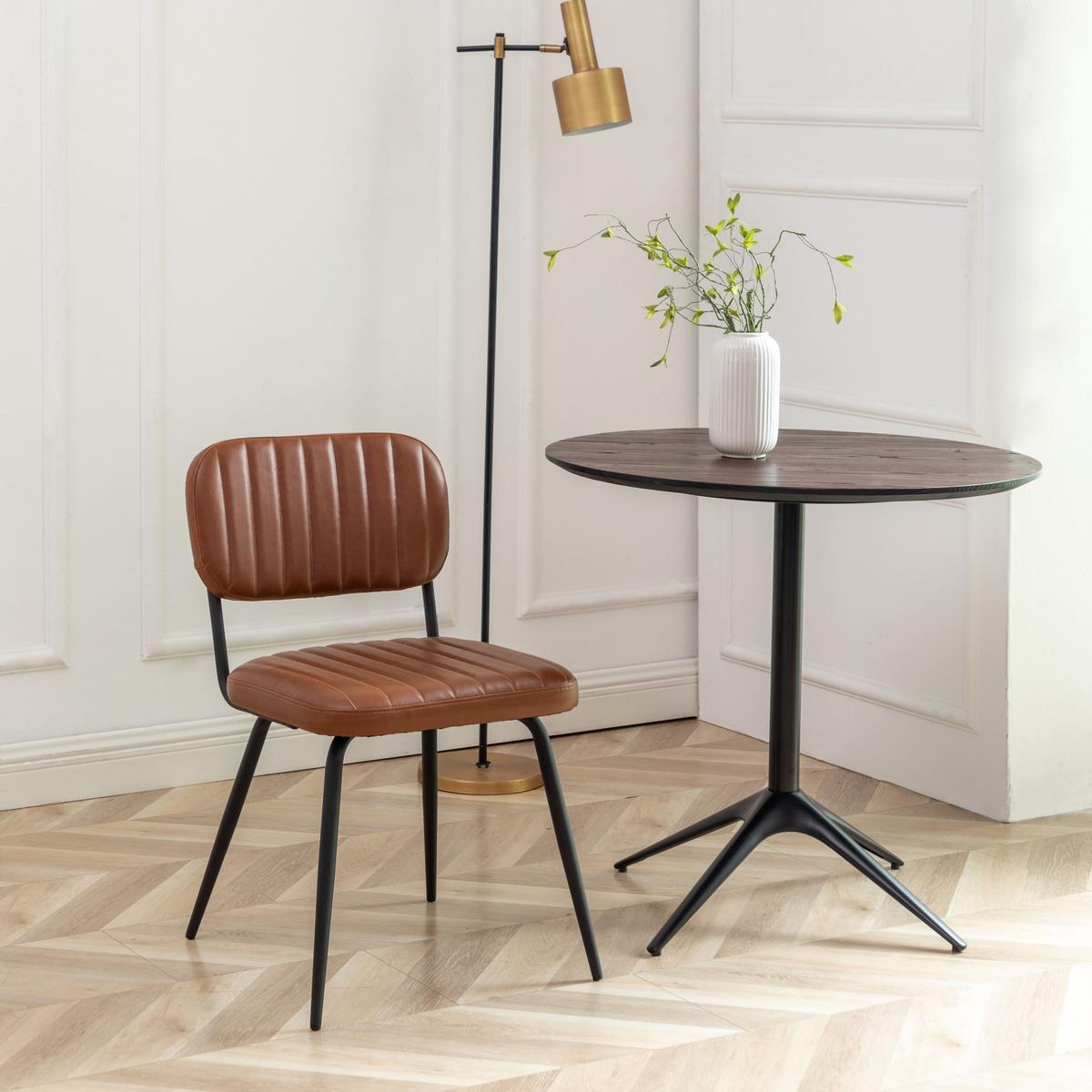 ESSZIMMERSTÜHLE (2er-set) braun sparte 56/45/79 cm - Braun, Textil (45/79/52cm) - Calicosy