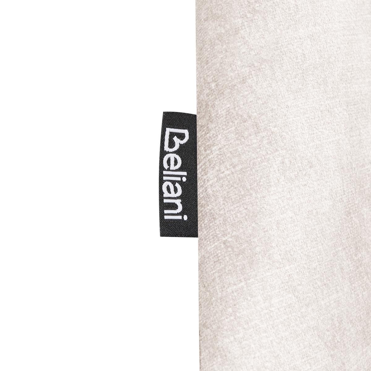 ESSZIMMERSTUHL 2er-Set drehbar Samtstoff Hellbeige Hallett - Beige, Textil (50/83/57cm) - Beliani
