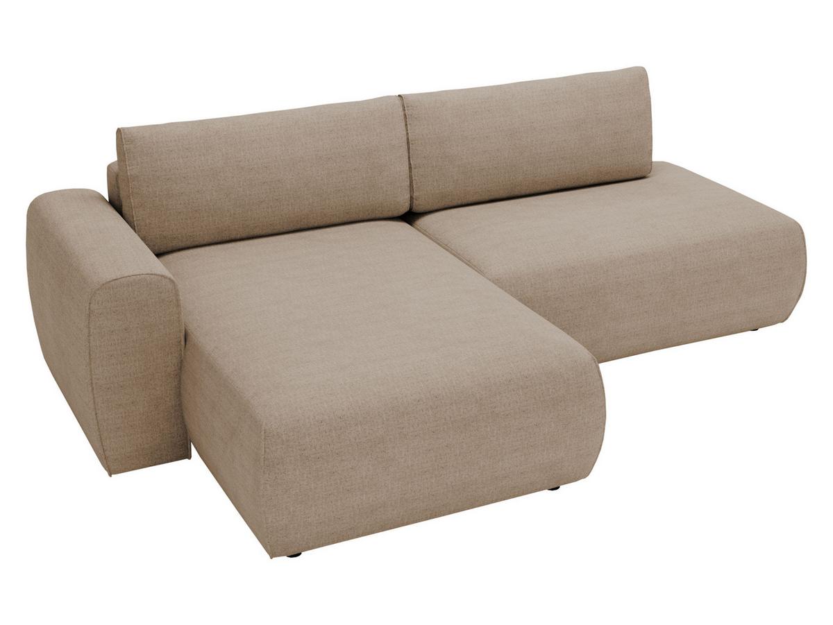 ECKSOFA Mila - Hellbraun/Schwarz, Holzwerkstoff/Kunststoff (256/164cm) - MIRJAN24