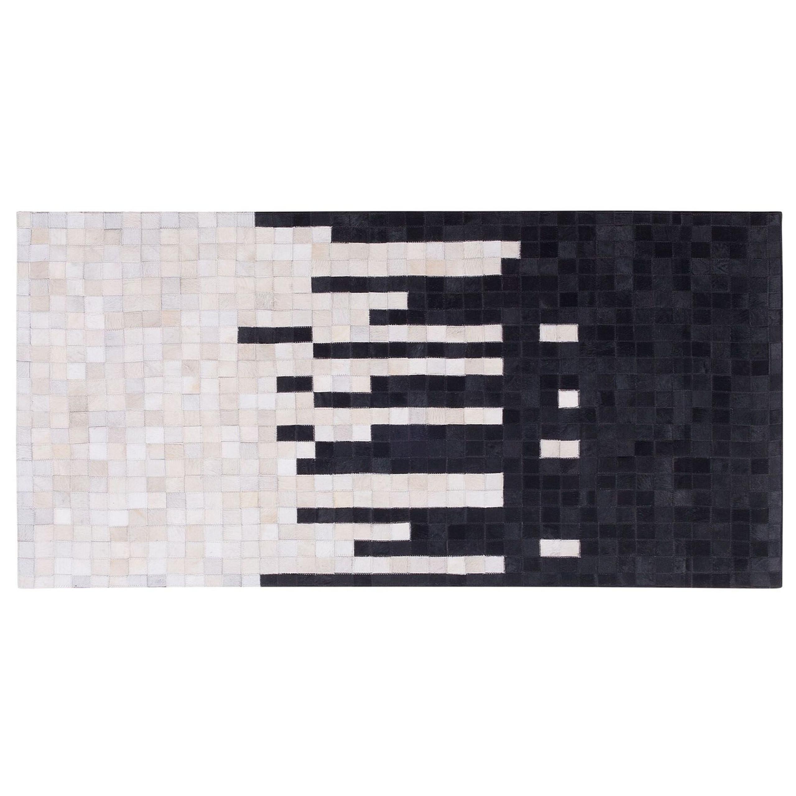 KURZFLOR-TEPPICH Bolu 150/80 cm - Weiß, Fell (80/150cm) - Beliani