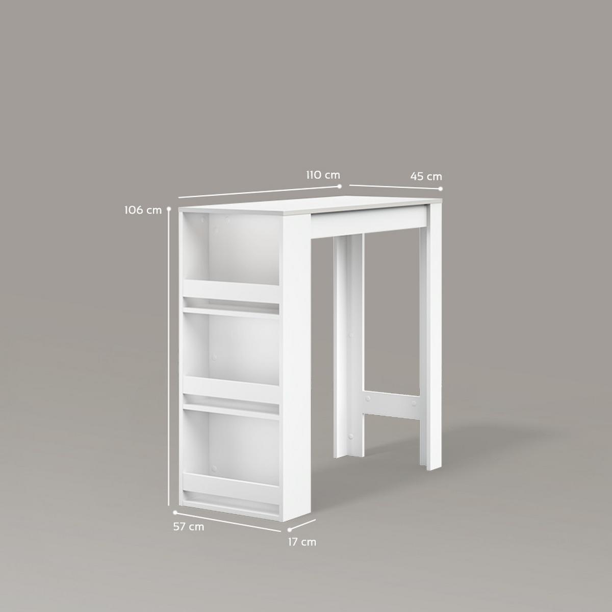 BARTISCH Regusa Weiß 45 x 110 cm - Weiß, Holzwerkstoff (110/45/106cm) - Livinity®