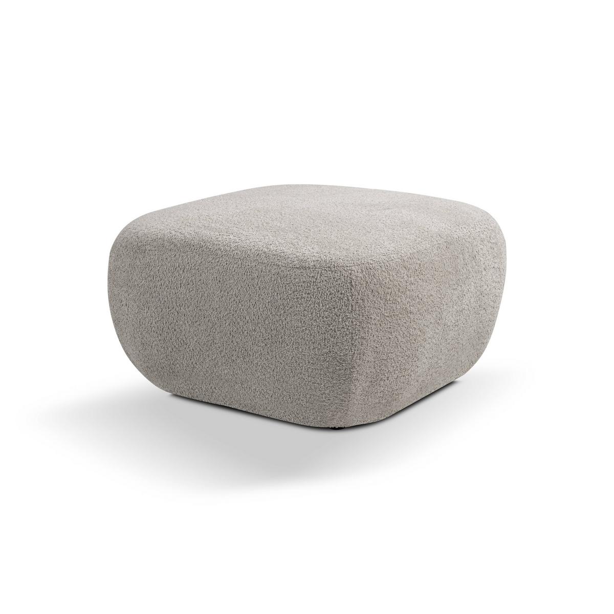 POLSTERHOCKER AMICO Modern Sitzhocker, Fußhocker Grau - Grau, Holzwerkstoff/Kunststoff (75/39/75cm) - MASSENO
