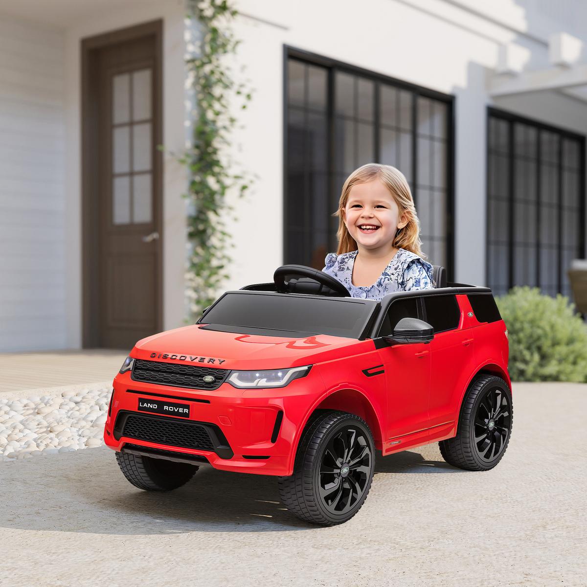 KINDER Elektroauto 12V Kinderauto mit 2,4G Fernbedienung, Musik, 3-5 km/h - Rot, Kunststoff (106/65.5/51cm) - AIYAPLAY