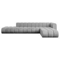 ECKSOFA modulares Sofa Zuvon-L2 - 387x177x70 cm Grau - Hellgrau, Holzwerkstoff/Textil (387/177cm) - ALTDECOR