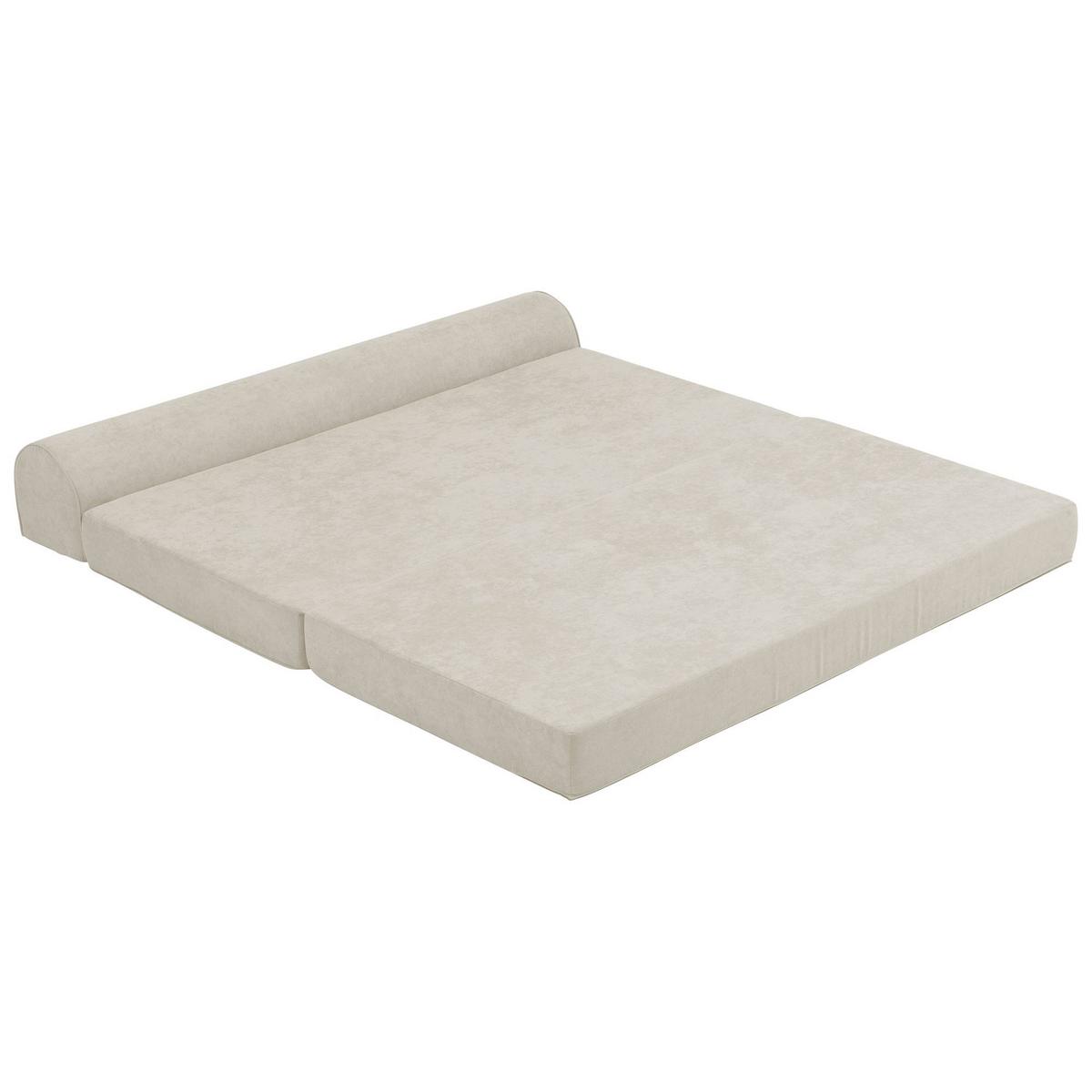 FALTSOFA Katusha Flachgewebe beige - Beige, Kunststoff (80/57/160cm) - 58aufmkessel