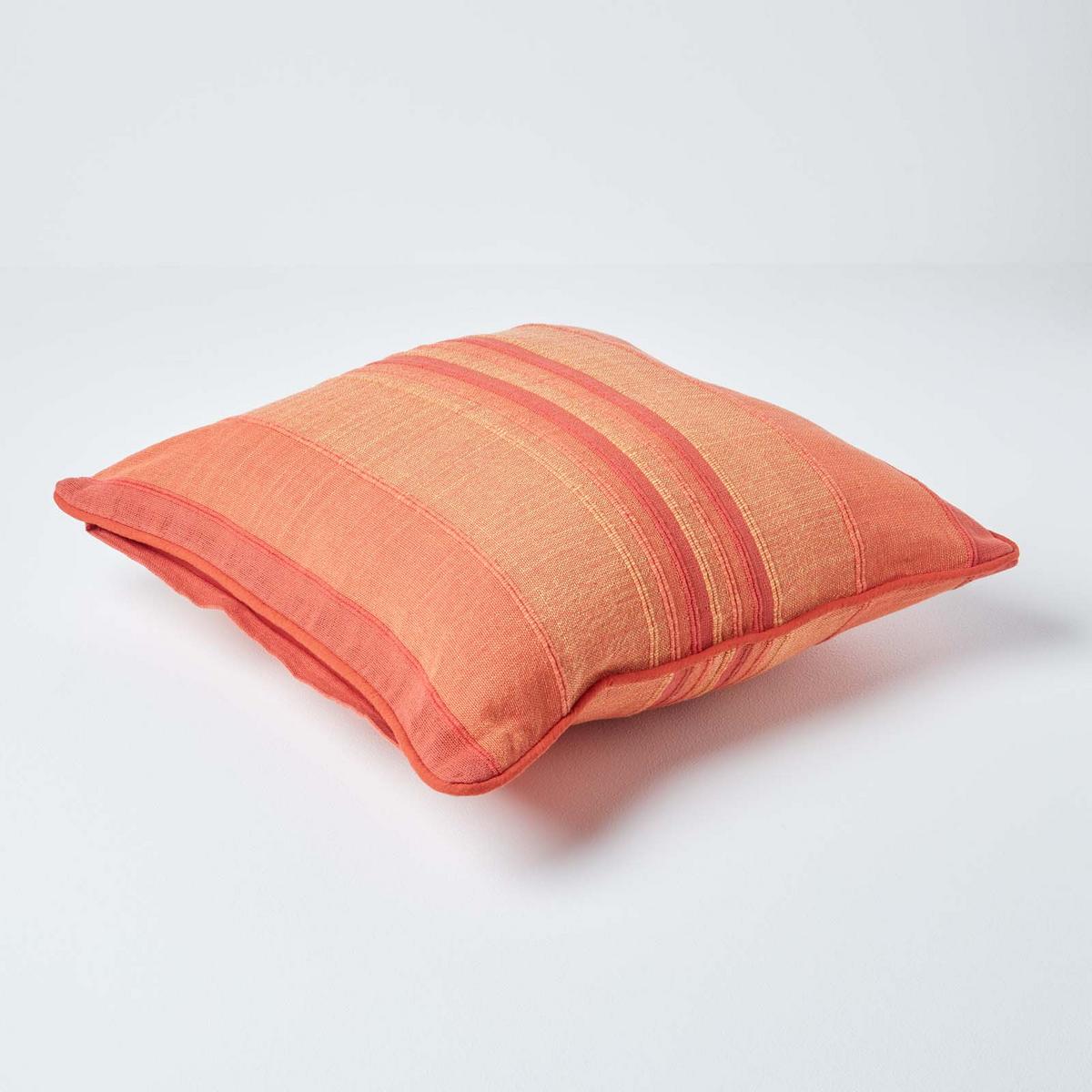 KISSENHÜLLE Morocco Stripe 45/45 cm, 100% Baumwolle - Terracotta, Textil (45/45cm) - Homescapes