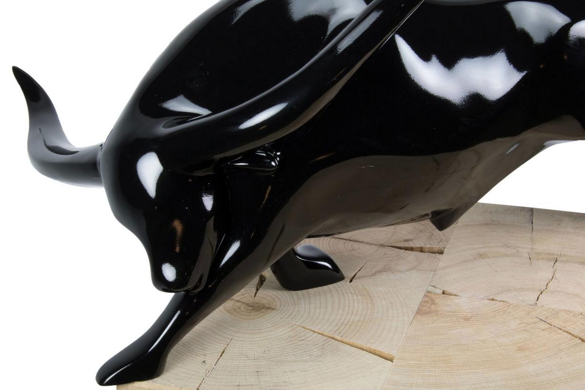 SKULPTUR Schwarz 46/33 cm - Schwarz, Stein (1.95/33/28cm) - KUNSTLOFT