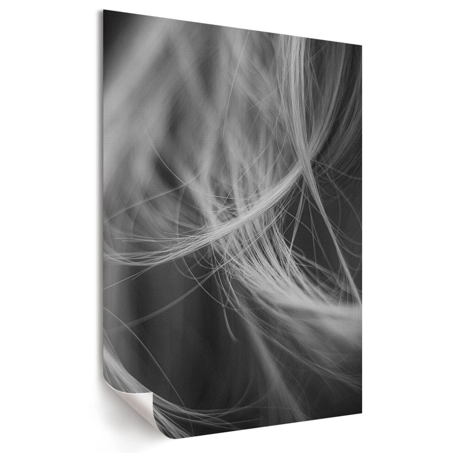 POSTER - 29x42 cm - Pixel - Verfilztes Haar - Weiß, Textil (29/42/0.1cm) - TULUP