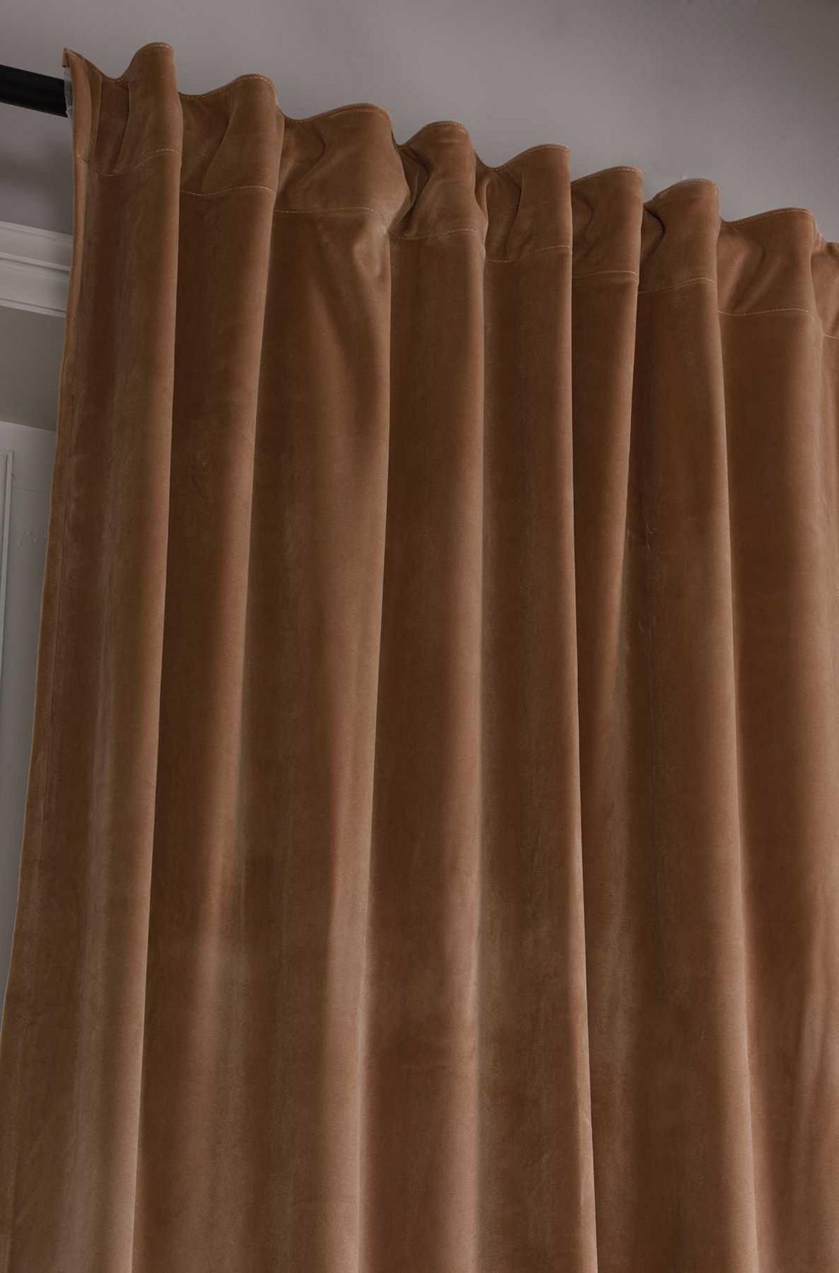 VORHANG 2ER SET MILANO HxB 280x135 cm Sand - Sandfarben, Textil (135/280cm) - Gardinenbox