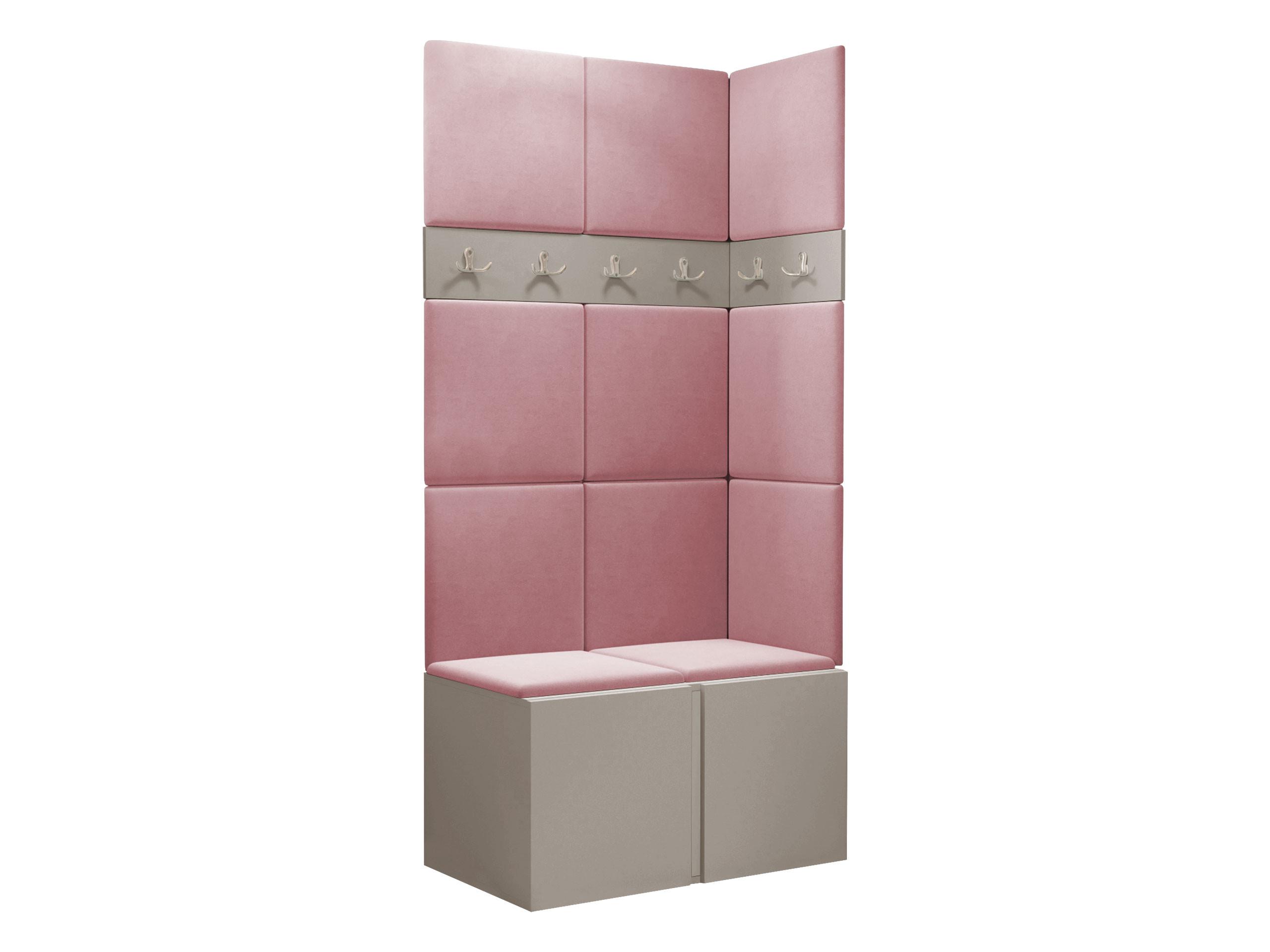 GARDEROBEN-SET Orion I - Kaschmir/Rosa, Holzwerkstoff/Kunststoff (84/186/46cm) - MIRJAN24