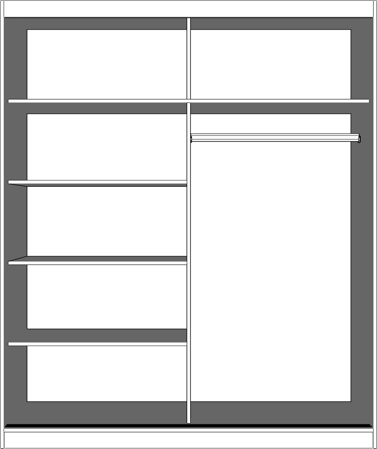 SCHWEBETÜRENSCHRANK Multi 35 Sonoma Eiche, Weiß Semigloss + Spiegel 183 cm - Alufarben/Weiß, Glas/Holzwerkstoff (183/218/61cm) - imoebel24