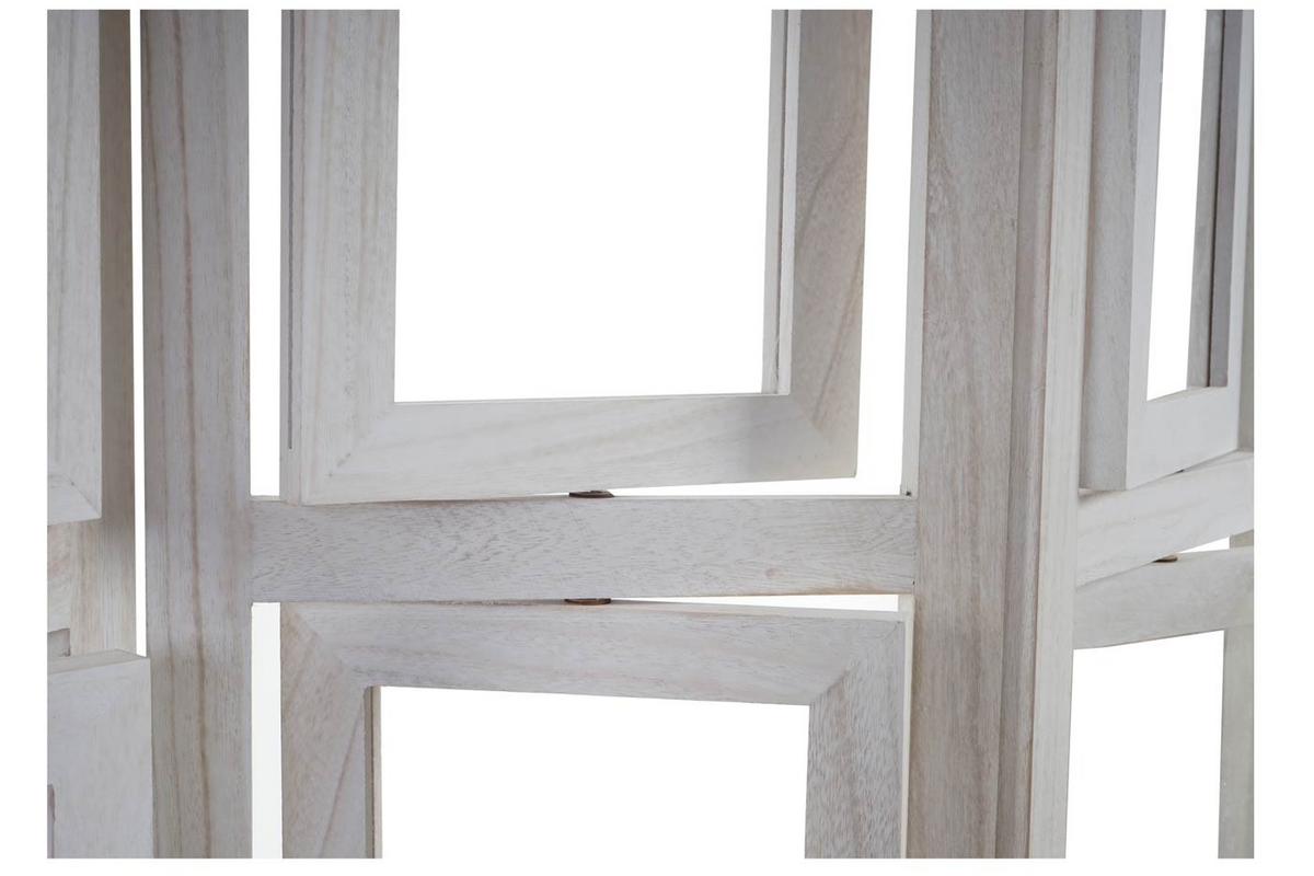 PARAVENT BILDGALERIE Weiß - Weiß, Holz (125/161/2cm) - MCW