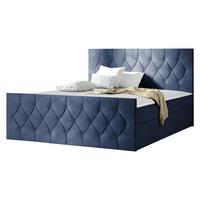 BOXBETT Sky Lux - H3 - Blau, Holz (160/200cm) - MIRJAN24
