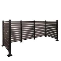 ALU MÜLLTONNEN-ZAUN Grau - Grau, Metall (300/130/110cm) - MCW