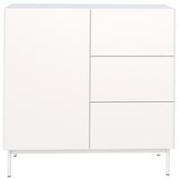 SIDEBOARD Olio WEISS 100 CM - Weiß, Holzwerkstoff/Metall (100/90.2/38.6cm) - Selsey