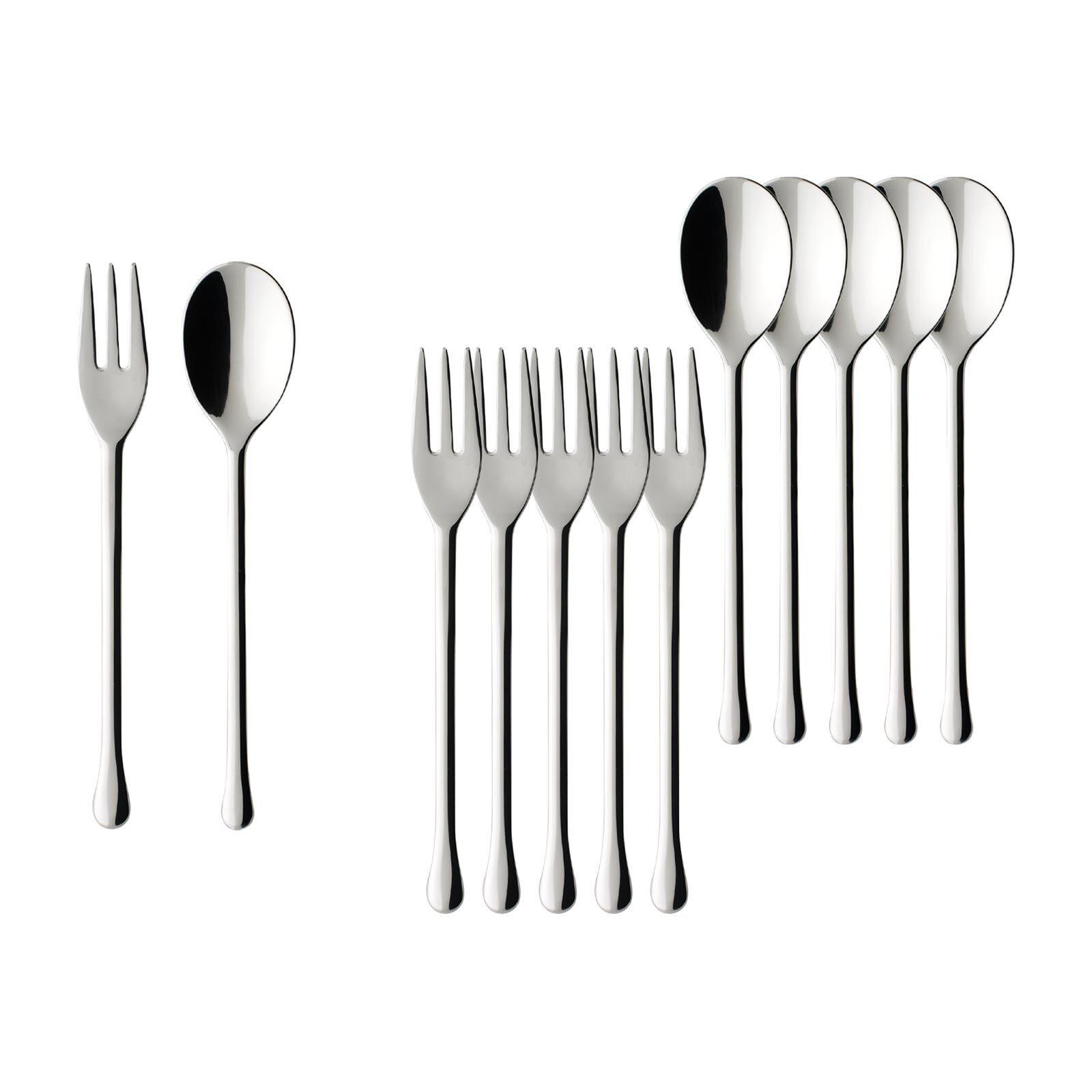 KAFFEEBESTECK BUNDLE Udine edelstahl 12-tlg. - Edelstahlfarben, Metall - Villeroy & Boch