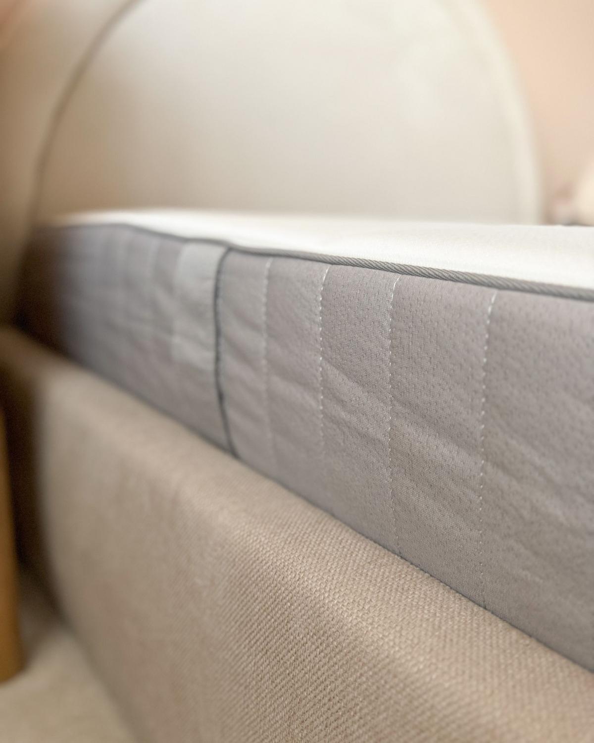 SCHAUMMATRATZE H3/4 Fest 140/200 cm Cheer - Weiß, Textil (140/200cm) - Beliani