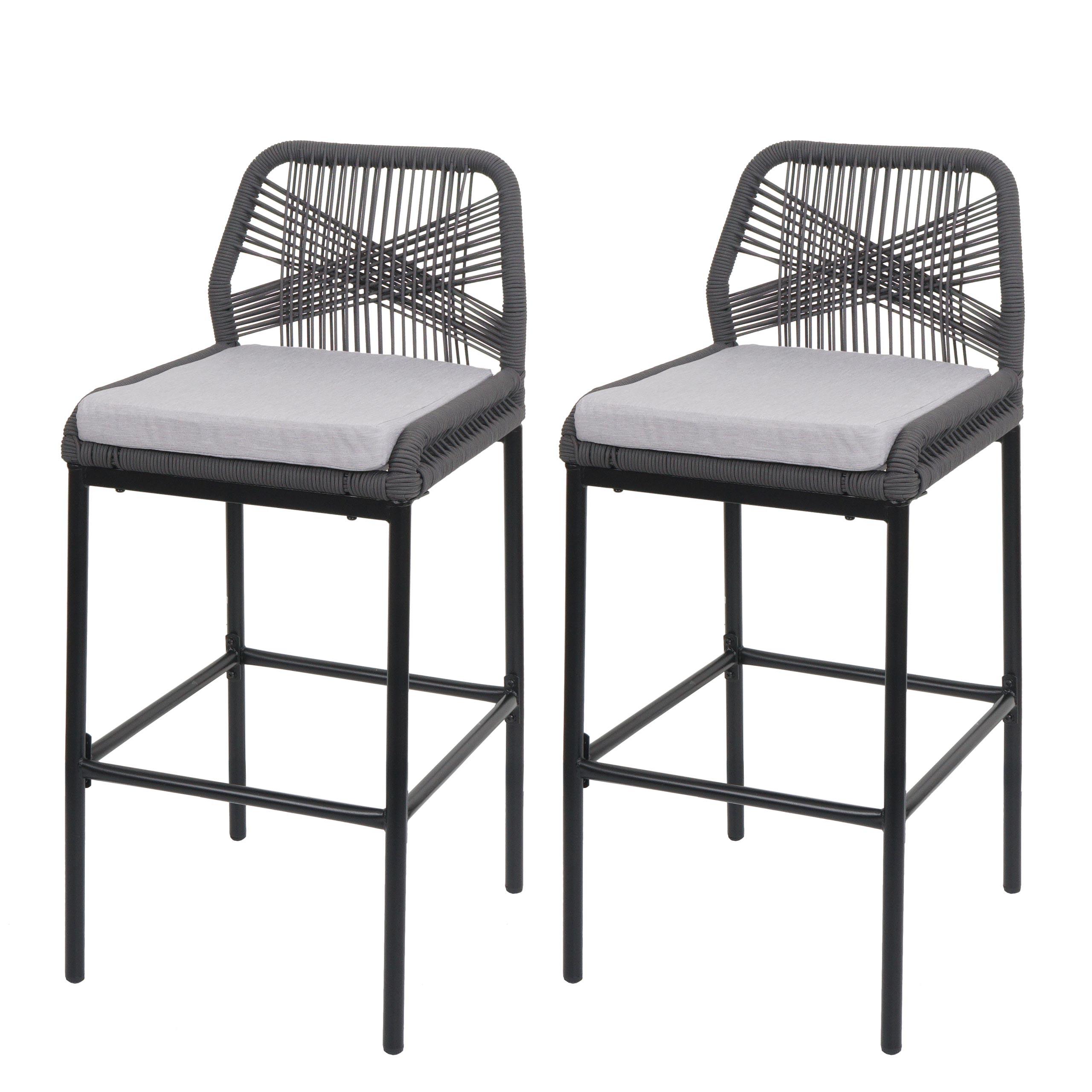 BARHOCKER Anthrazit, Hellgrau - Anthrazit/Hellgrau, Metall (45/101/52cm) - MCW