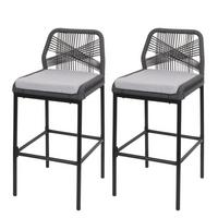BARHOCKER Anthrazit, Hellgrau - Anthrazit/Hellgrau, Metall (45/101/52cm) - MCW