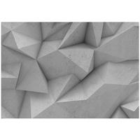 FOTOTAPETE 3D Abstrakt Grau 416x254 cm - Multicolor, Textil (416/254cm) - Wallarena
