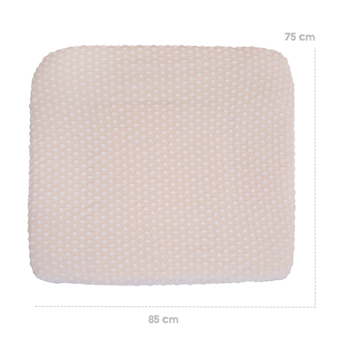 SPANNBEZUG für Wickelauflagen 75 x 85 cm - Beige, Textil (85/75cm) - Roba