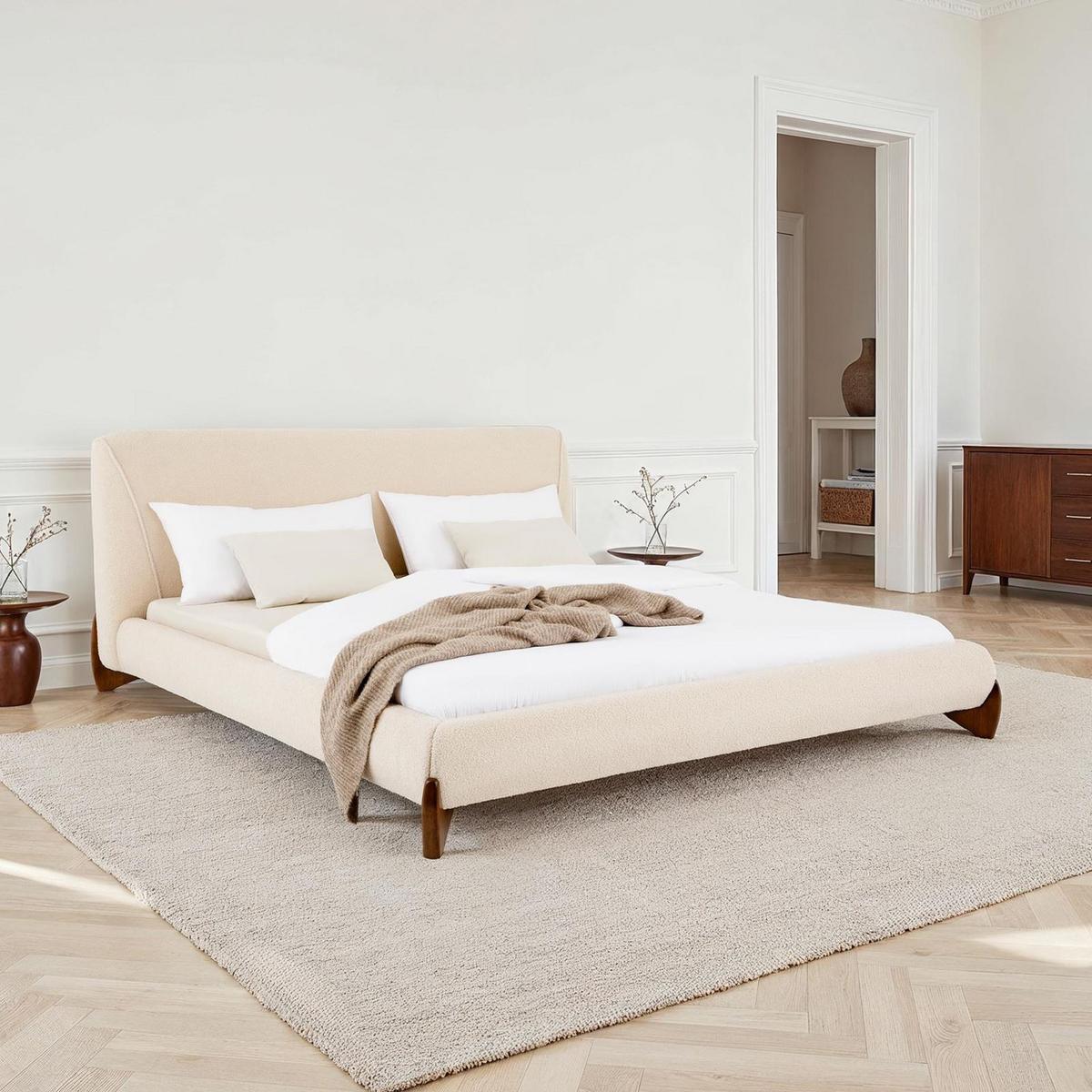 POLSTERBETT PATERNA 180X200 CM - Beige, Textil (180/200cm) - IDIMEX