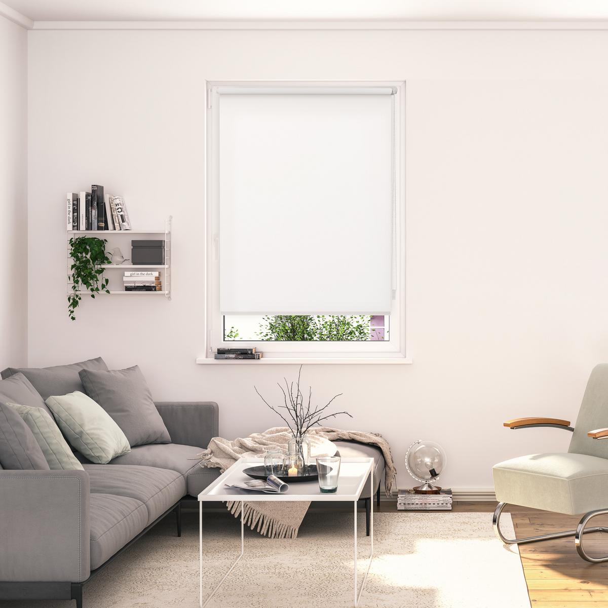 THERMO-ROLLO MADRID OHNE BOHREN, KLEMMTRÄGER, LICHTDURCHLÄSSIG - Creme, Kunststoff (90/190cm) - Lichtblick Original