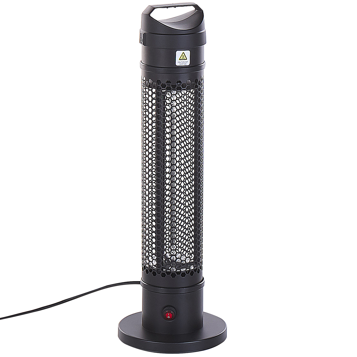TERRASSENSTRAHLER Schwarz Krakatoa - Schwarz, Metall (20/62/20cm) - Beliani