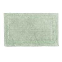 BADEMATTE 50/80 cm, 100% Baumwolle, wendbar - Salbeigrün, Textil (50/80cm) - Homescapes