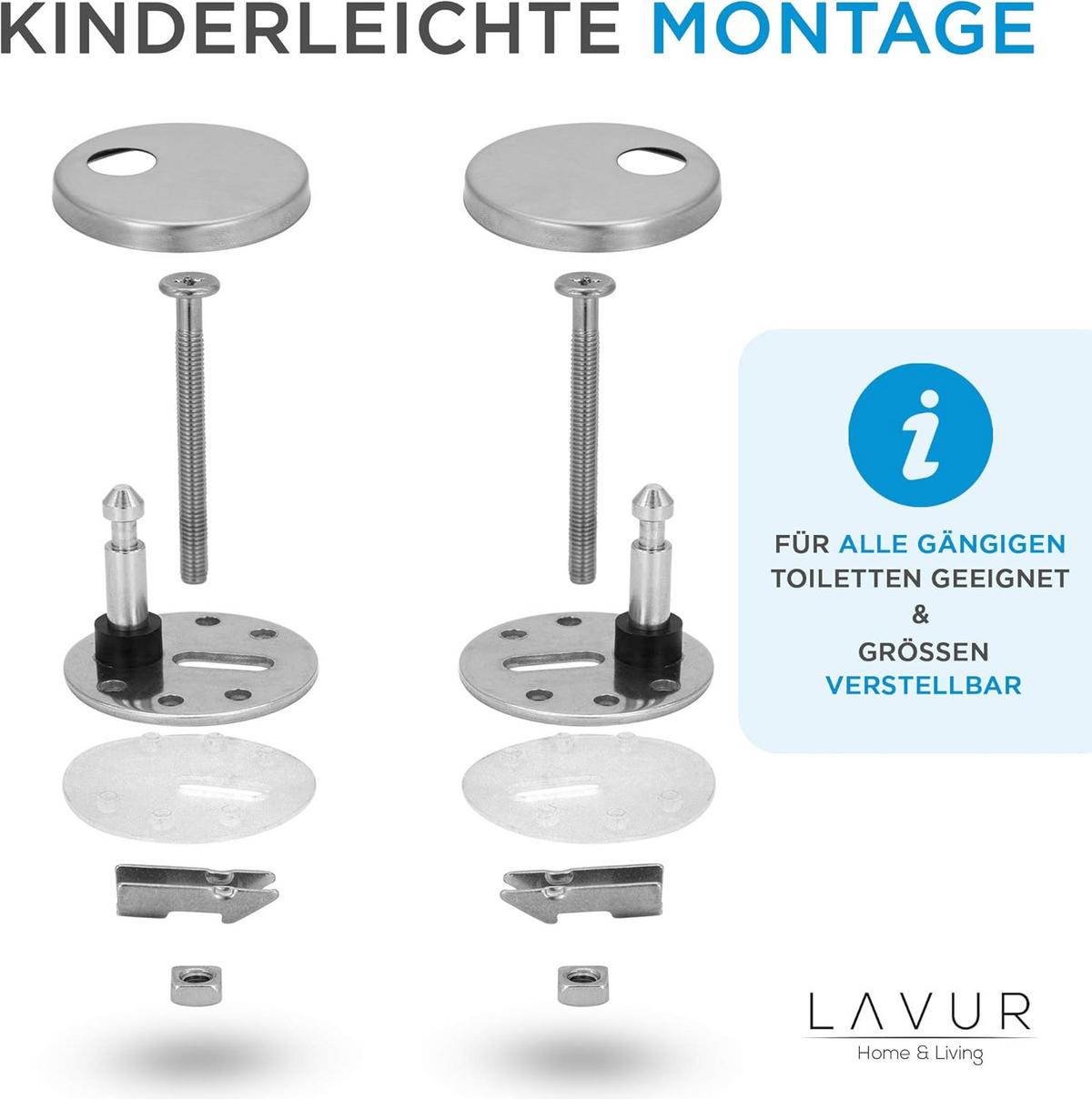 TOILETTENSITZ - Weiß, Kunststoff (37/5/44cm) - Lavur