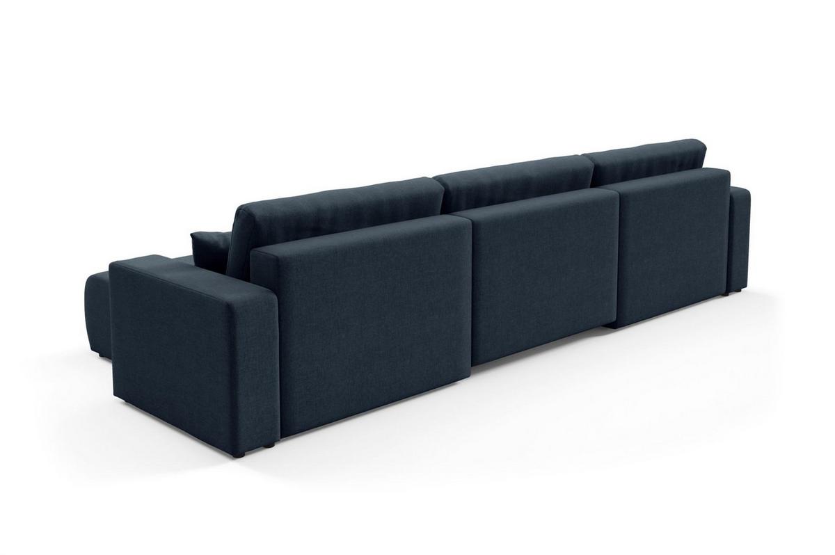 WOHNLANDSCHAFT Augusto - Blau, Holzwerkstoff/Textil (344/82/149cm) - Fun Möbel