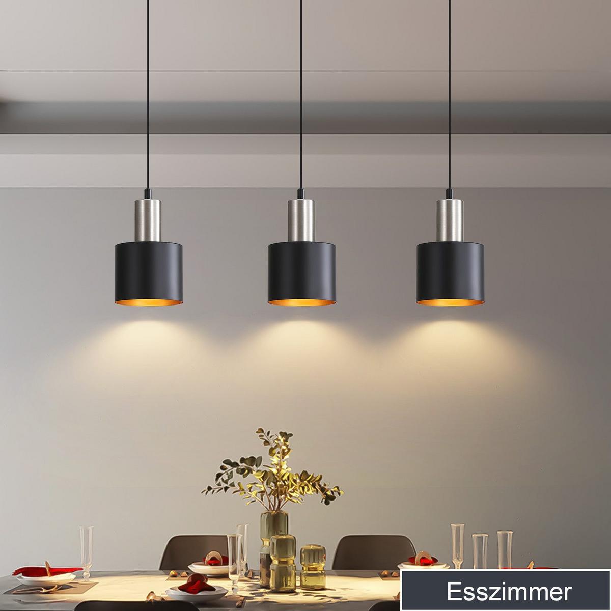 PENDELLEUCHTE Markowitz 10/10/173.5 cm - Schwarz, Metall (10/10/173.5cm) - Nettlife