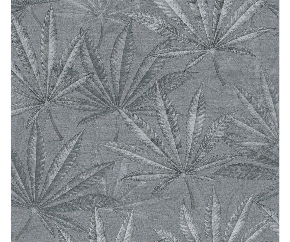 VLIESTAPETE Grau 53/1005 cm - Grau, Textil (53/1cm) - KUNSTLOFT
