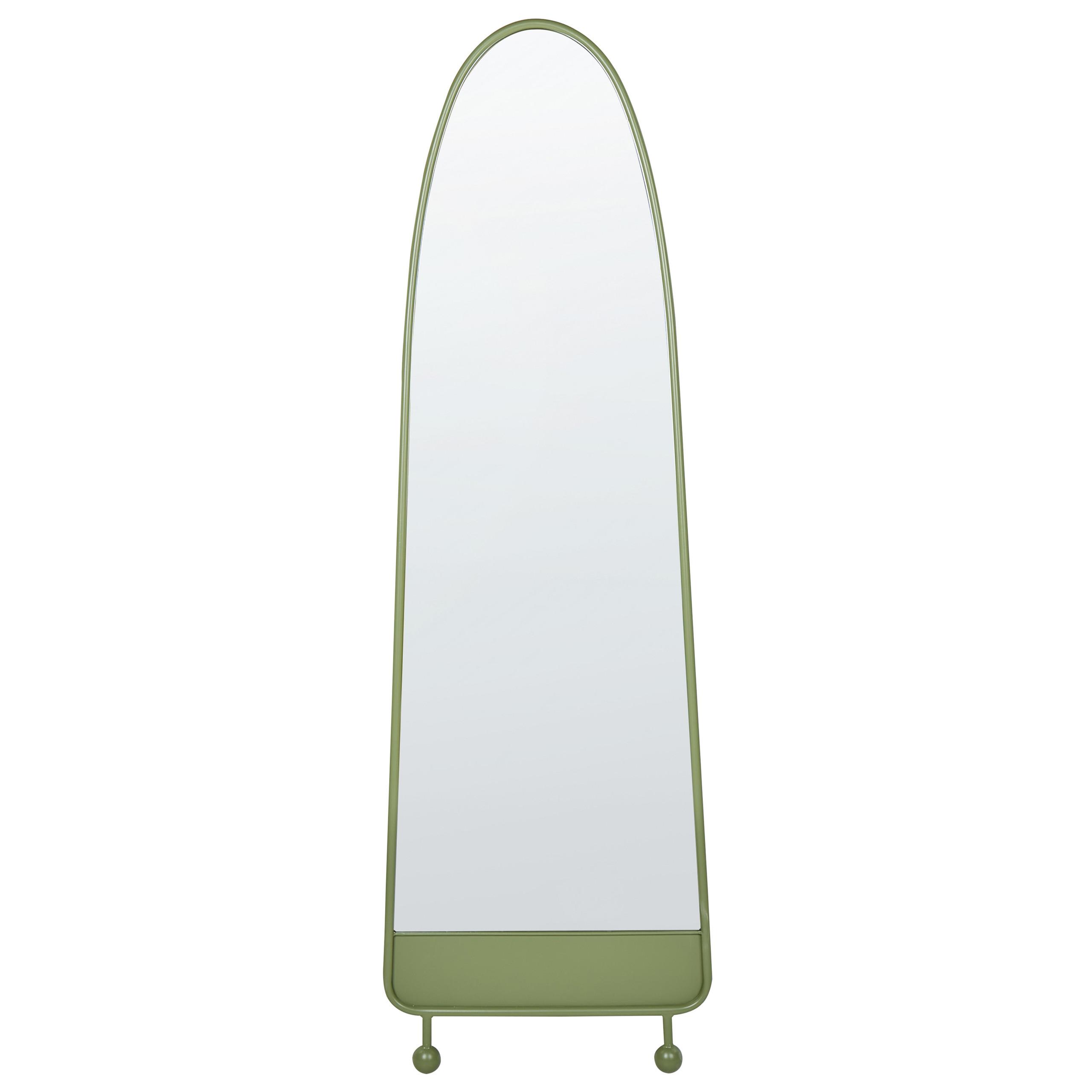 WANDSPIEGEL Metall grün 45/146 cm Parnay - Grün, Metall (45/146/3cm) - Beliani
