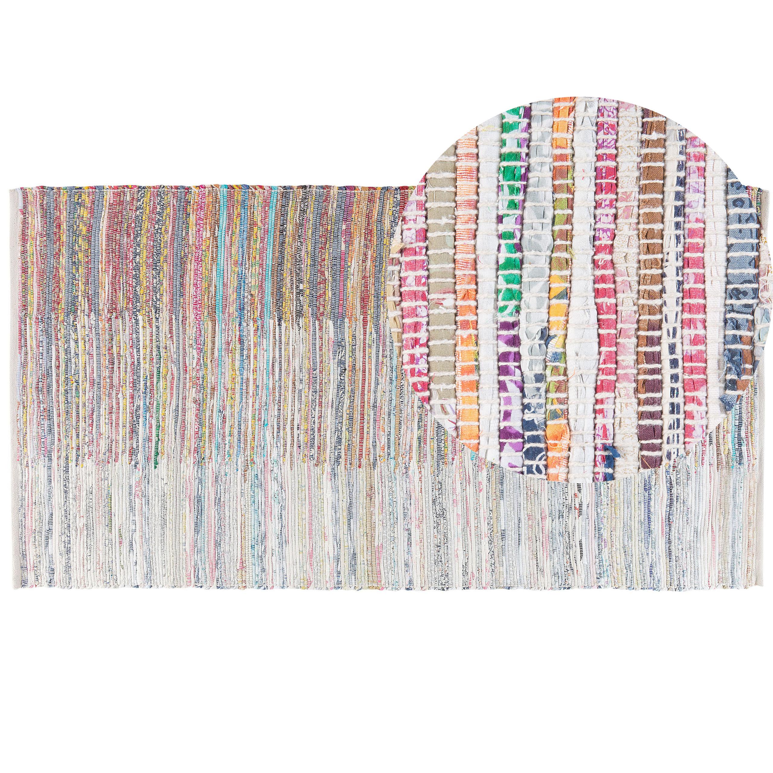 TEPPICH geflochten Mersin 150/80 cm - Multicolor, Textil (80/150cm) - Beliani