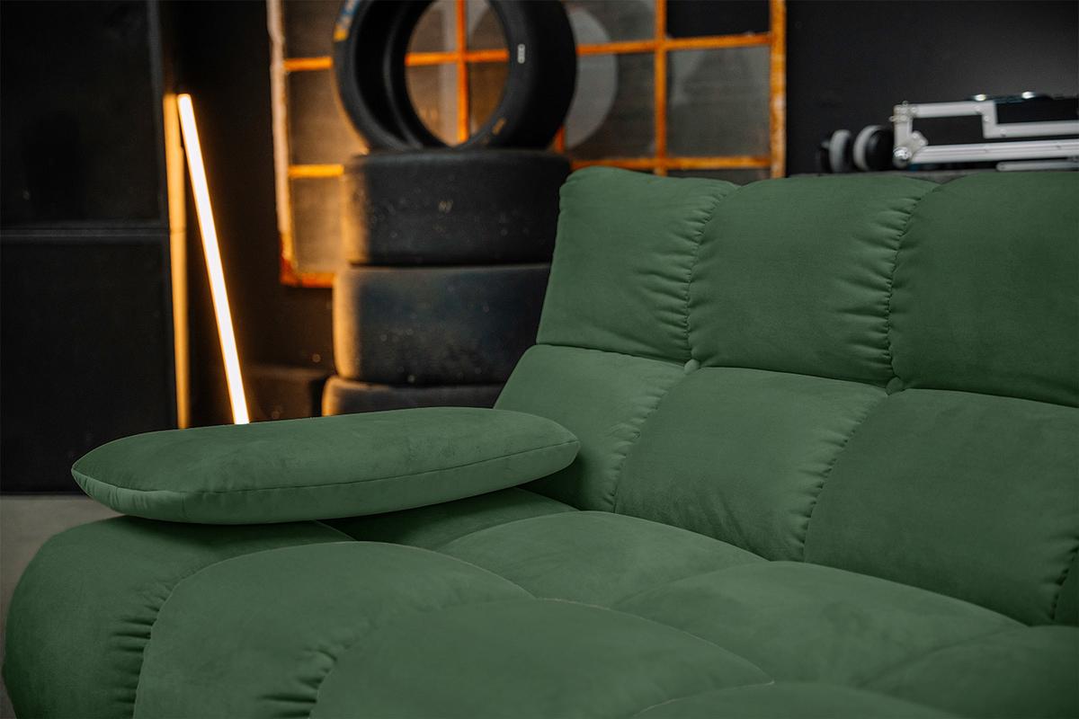 SITZGRUPPE VIVIEN 3ER SET Smaragdgrün Velvet (1er-Set) - Smaragdgrün, Kunststoff/Textil (510/85/359cm) - KAWOLA