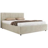POLSTERBETT PAVO CLASSIC 200/200 - Beige Velvet - Multipocket-Matratze - Beige, Textil (200/200cm) - MKS