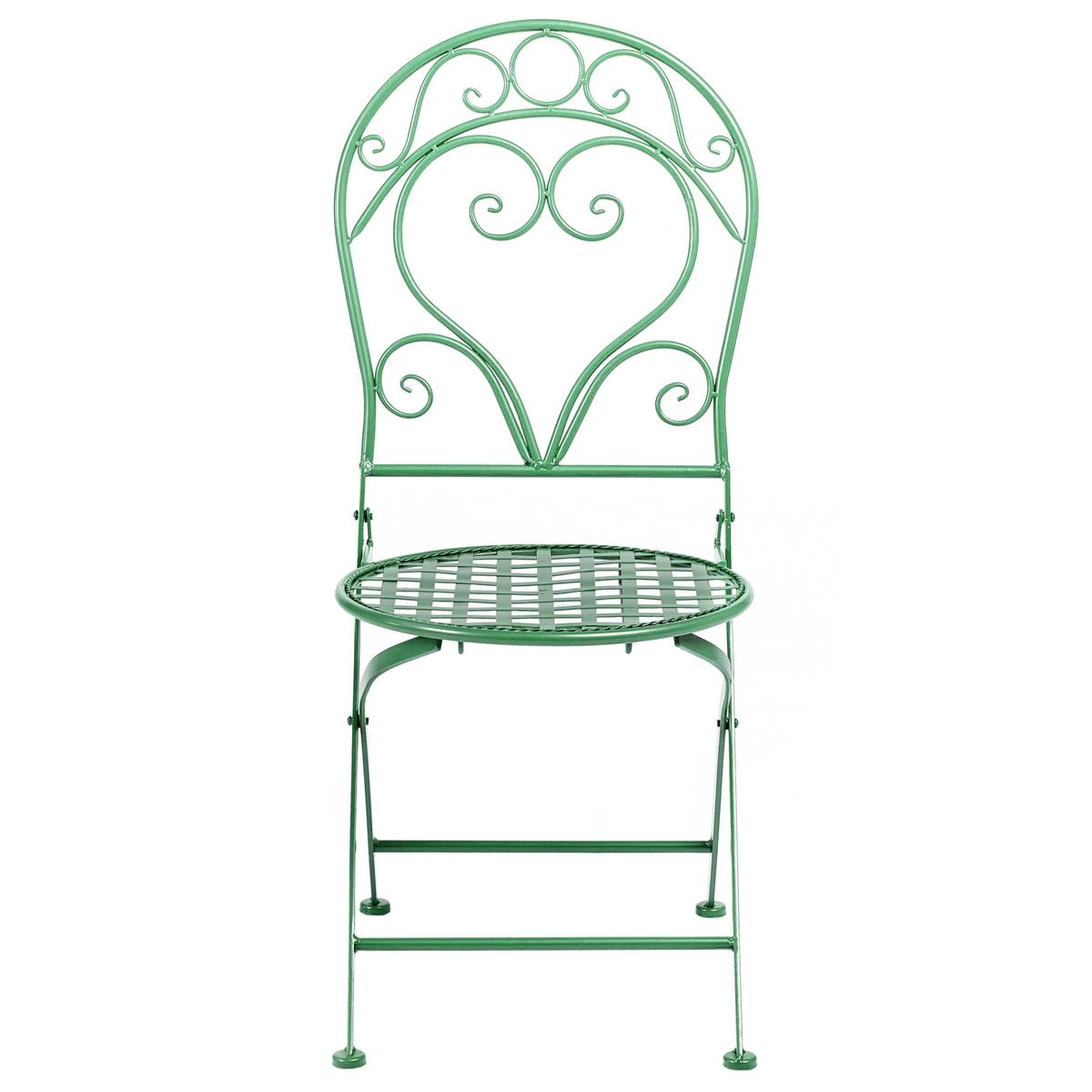BISTRO-SET Grün Albinia - Grün, Metall - Beliani