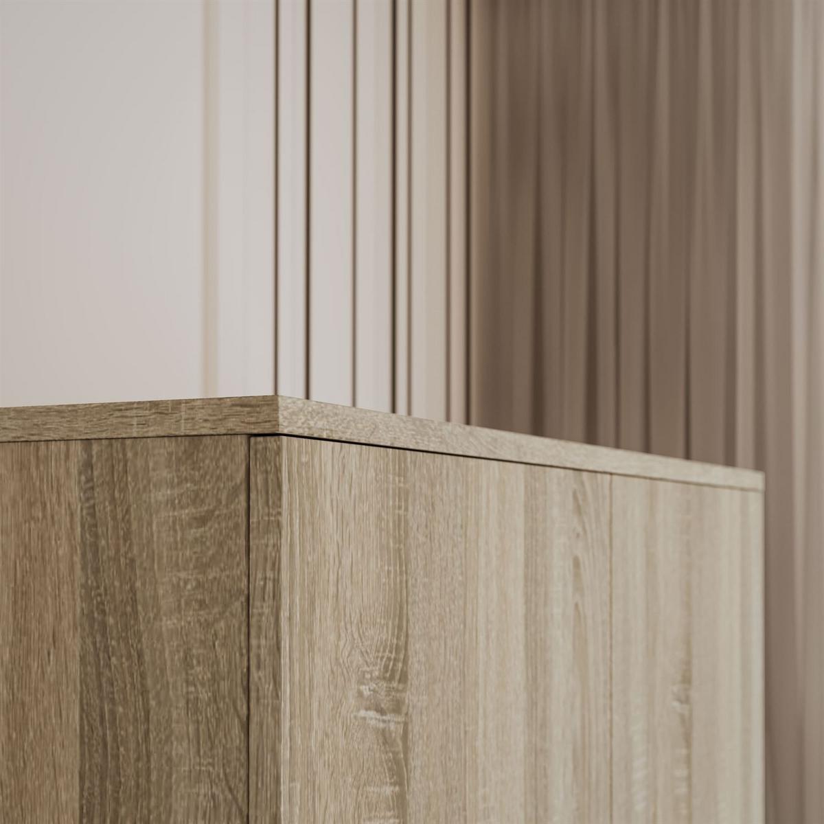 SCHRANK HANA SS-90 Sonoma Eiche - Sonoma Eiche, Holzwerkstoff (90/180/50cm) - Lookway