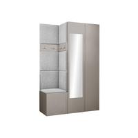 GARDEROBEN-SET Orion XXVI - Kaschmir/Hellgrau, Holzwerkstoff/Kunststoff (116/186/46cm) - MIRJAN24