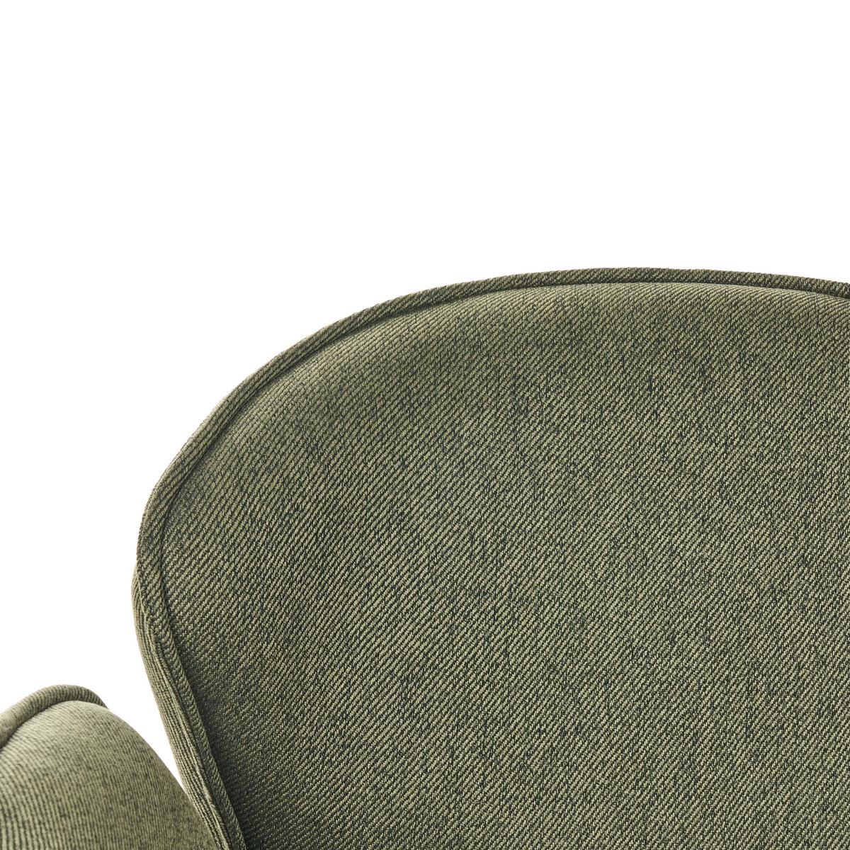SCHREIBTISCHSTUHL Stoff Grün Belmar - Grün, Textil (63/83/70cm) - Beliani