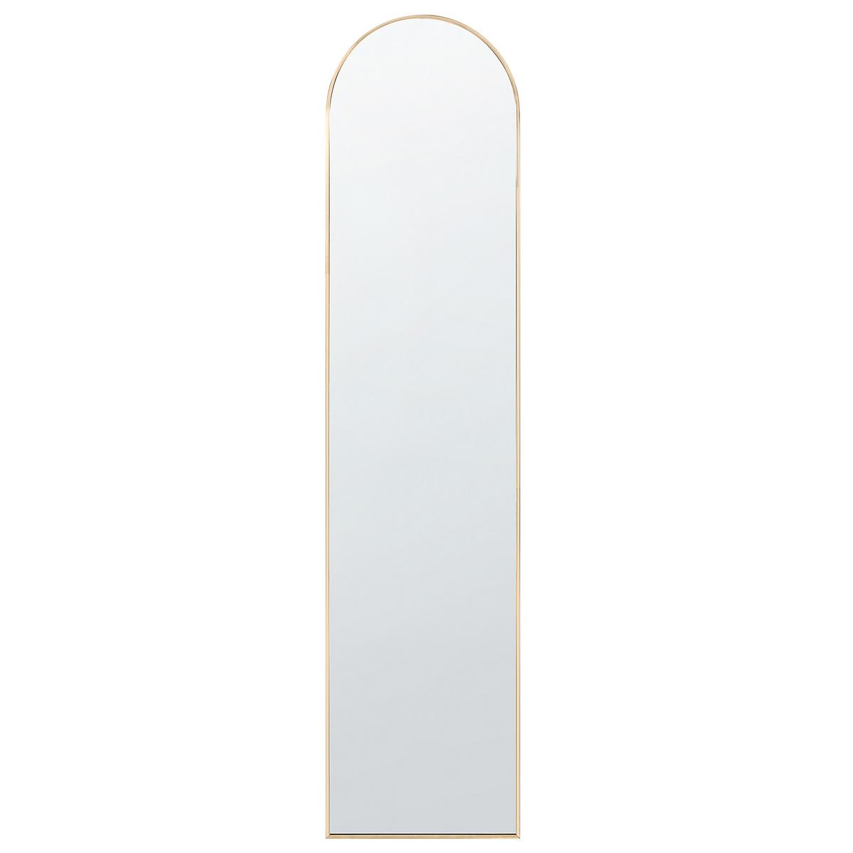 STEHSPIEGEL gold 36/150 cm Bagnolet - Goldfarben, Metall (36/150/40cm) - Beliani