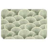 WC-VORLEGER Fächer - Blatt - Grün Toilettenvorleger 60x40 cm - Pastellgrün, Textil (60/1cm) - OnlyWow