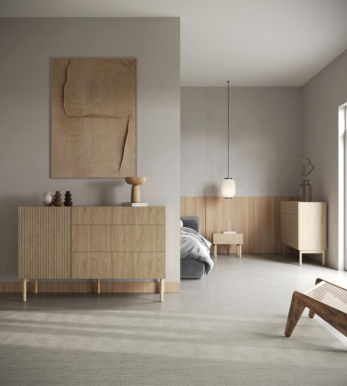 SIDEBOARD Nolie Eichenholzoptik 100 cm - Eichefarben, Holz/Holzwerkstoff (100/90.6/38cm) - Selsey